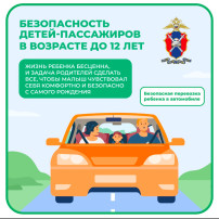 Безопасность детей-пассажиров в возрасте до 12 лет Безопасность детей-пассажиров в возрасте до 12 лет.